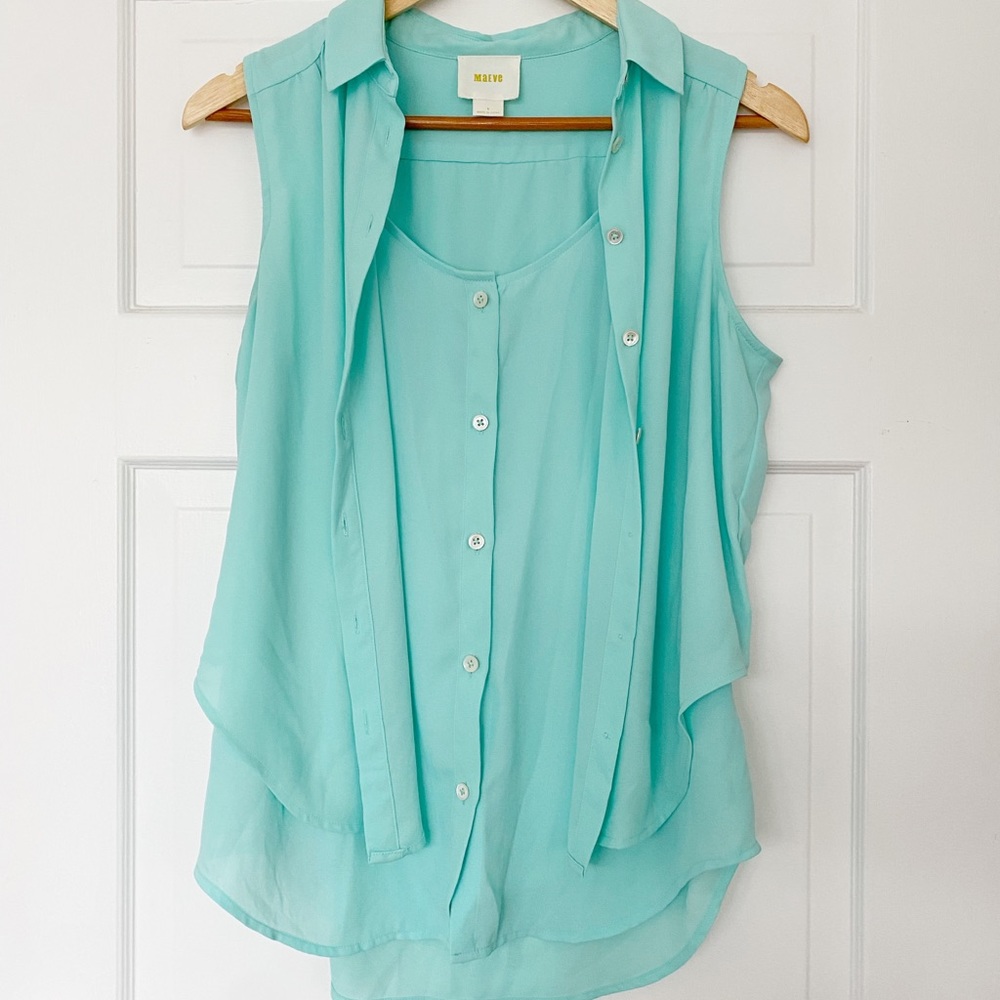 Anthropologie Maeve Sleeveless Top - Size 4